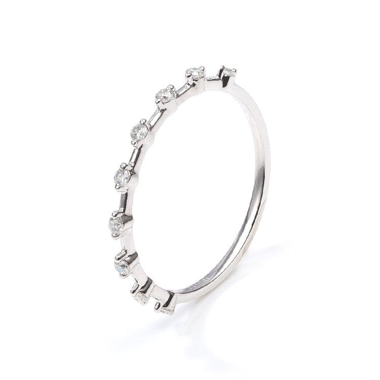 Pt950 Platinum Moissanite Wedding Ring